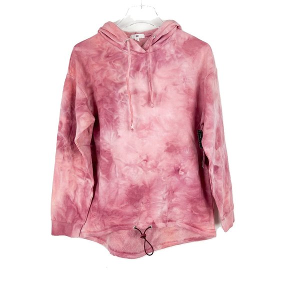 NWT BP Tie Dye Fleece Hoodie In Pink-Purple Tie Dye Sweatshirt Size XS - Picture 2 of 11